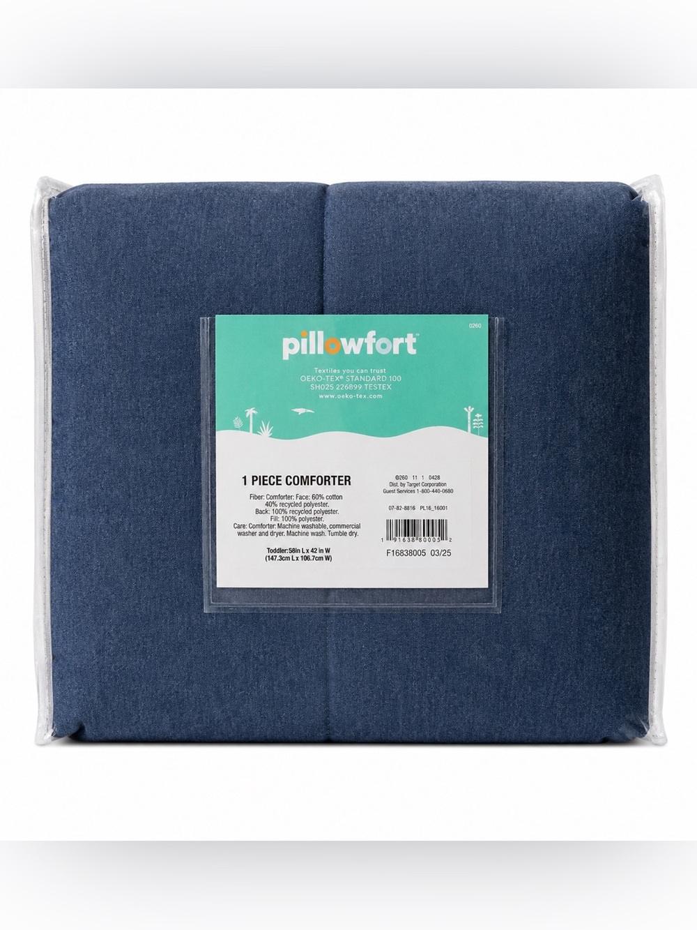 Pillowfort Indigo Blue Quilted Comforter